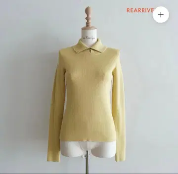 멀티 넥 RIB 니트탑