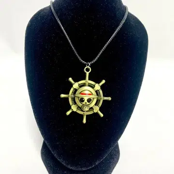 원피스 루피 선장 륜 모티브 목걸이 해적기 스트릿