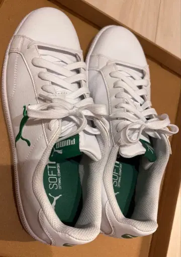 Puma 화이트/그린 스니커즈