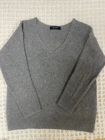 나노 유니버스 캐시미어 100% 그레이 V넥 니트 긴팔