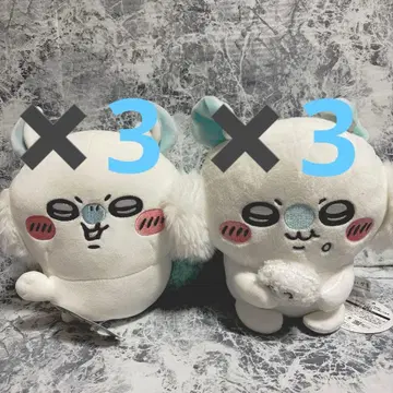 치이카와 (먼작귀) 모몽가 봉제 인형 2종 묶음 판매