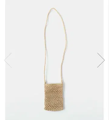 마츠노야 라피아 크로셰 뜨개질 미니백 무모쿠테키