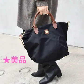 새상품급 SHIPS bonfanti 본판티 2WAY 나일론 토트 블랙