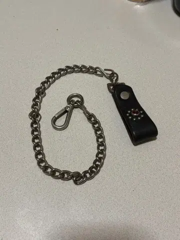 HTC 플라워 스터드 지갑 체인 가죽