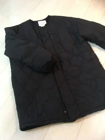 새상품급 워크맨 방풍 발수 스트레치 퀼팅 코트 블랙