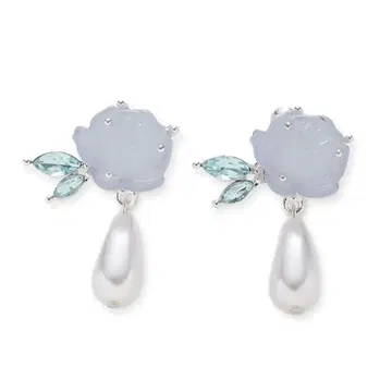 LILY BROWN 로즈 펄 귀찌