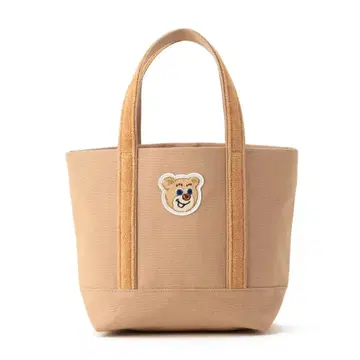 러브리바이페이러 올드 테디 와펜 토트백 베이지 소 파우치 포함