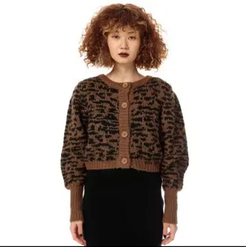 SLY CLATTERING GIRAFFE CROP CD/니트 가디건