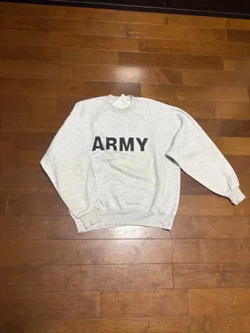 JERZZS 그레이 ARMY 맨투맨 구제 의류