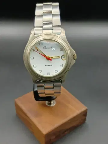 자동 와인딩 시계 화이트 다이얼