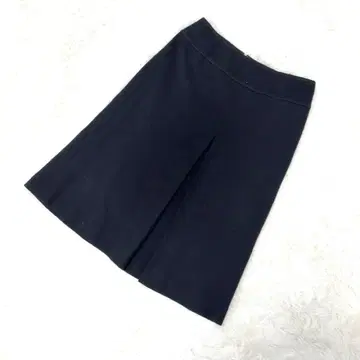 SONIA RYKIEL 블랙 미디 스커트 38 M 울 심플 무지