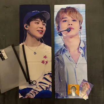 지민 BTS 슬로건 포토 카드 스티커 세트