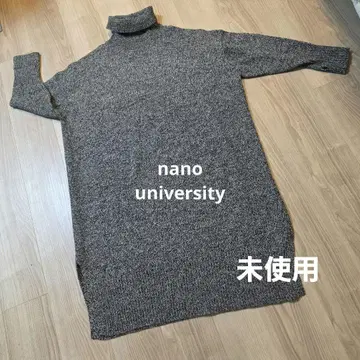 나노 유니버스 그레이 계열 터틀넥 니트 원피스