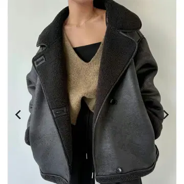 efu FAUX MOUTON OVERSIZED JACKET