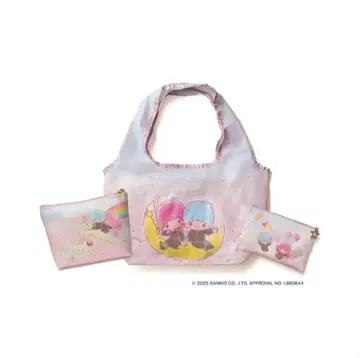 JAL 리틀트윈스타 에코백 & 파우치 세트