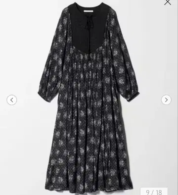 새상품 ne Quittez pas 별주 프린트 요크 드레스