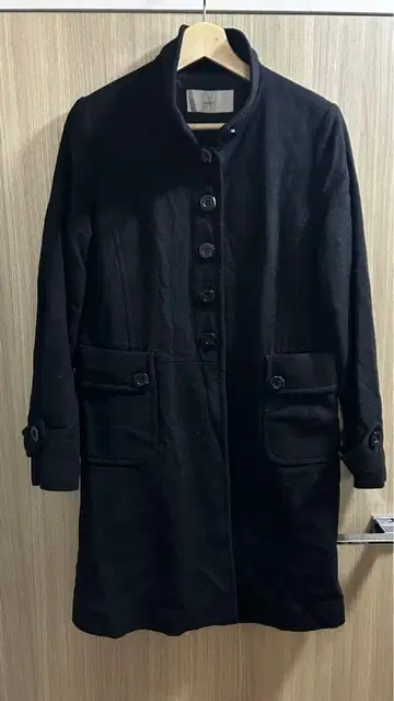 M PROJECT 캐시미어 블랙 롱 코트