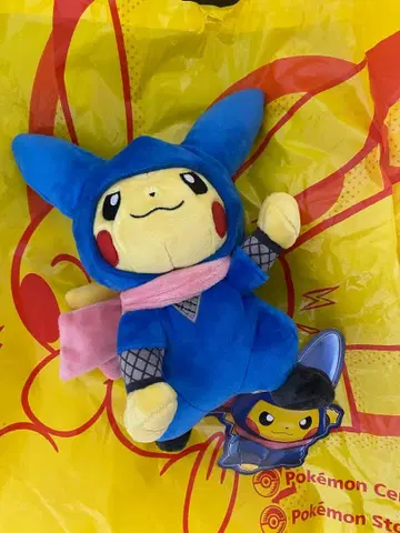 닌자 모습의 피카츄 봉제 인형 토쿄 DX 한정판