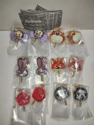 주토피아 아이스캔디 참 6종 컴플리트 2세트