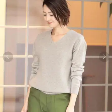 BEAUTY&YOUTH 유나이티드 애로우즈 울 캐시미어 V넥 니트