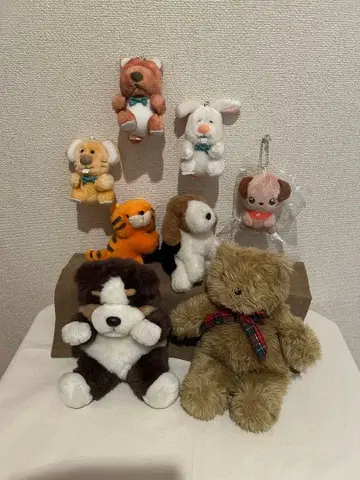 동물 봉제 인형 세트 8개