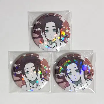 블루 록 홀로그램 캔뱃지 이토시 사에 3개