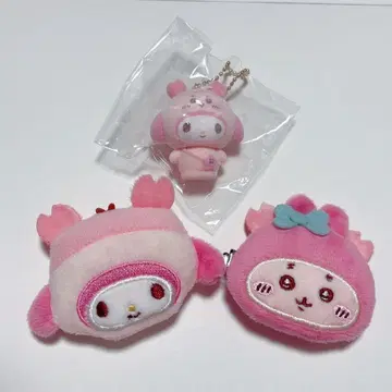 마이멜로디 카니짱 헤어 클립 플로키 마스코트 참 세트