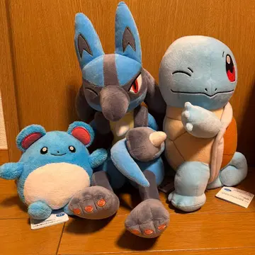 루카리오 꼬부기 마릴 봉제 인형 세트