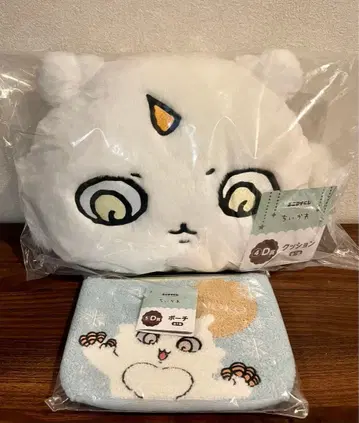 애니마이 복권 치이카와 (먼작귀) D상 쿠션 파우치 2종 세트