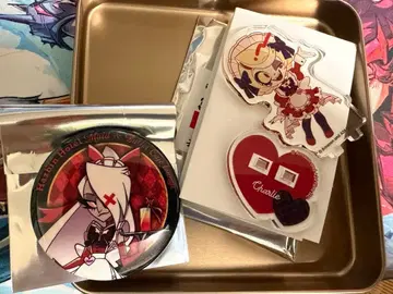 해즈빈 호텔 애니메이트 카페 찰리 바기 캔뱃지 미니 아크릴 스탠드