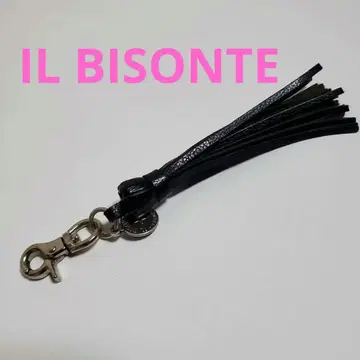 일비종떼 IL BISONTE 키링 프린지 태슬 블랙