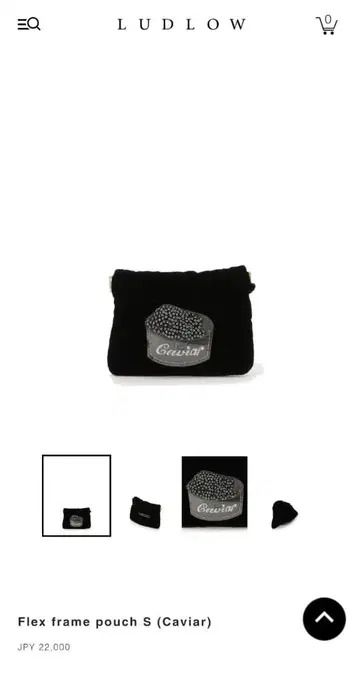 ludlow Flex frame pouch S Caviar 라드 로