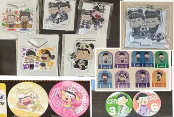 오소마츠 6쌍둥이 세가 카페 페어 아크릴 키링 코스터 등