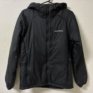 몽벨 써멀 랩 후드티 블랙 S 사이즈 택 포함