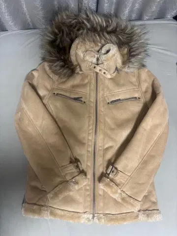 Y2K 페이크 무스탕 퍼 자켓