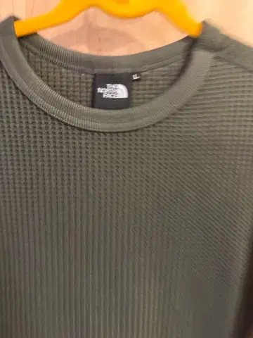 THE NORTH FACE 올리브 L 와플 편직 긴팔