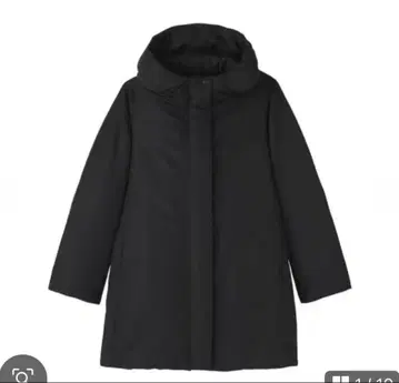 무인양품, 이번 시즌 신상 발수 다운 미들 코트, XL 블랙