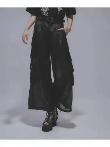 HARE 2WAY 시어 디자인 카고 팬츠