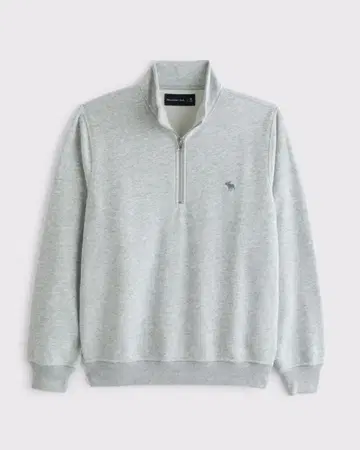 abercrombie and fitch 그레이 하프 지퍼 맨투맨