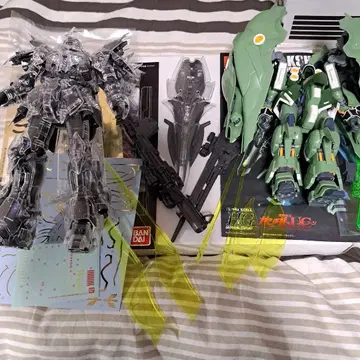 [정크] MG 시난주 메카니컬 클리어 & HG 크샤트리아 세트 판매