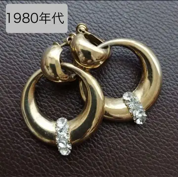 [ 레어 디자인 ] 빈티지 귀찌 레트로 골드 빅 사이즈