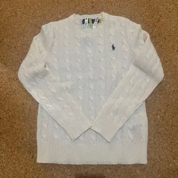 [ 새상품급 ] 폴로 랄프로렌 케이블 니트 스웨터 캐시미어 울 S