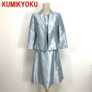 A5209 쿠미쿄쿠 원피스 앙상블 세트 자켓 안감 있음 스카이블루 3