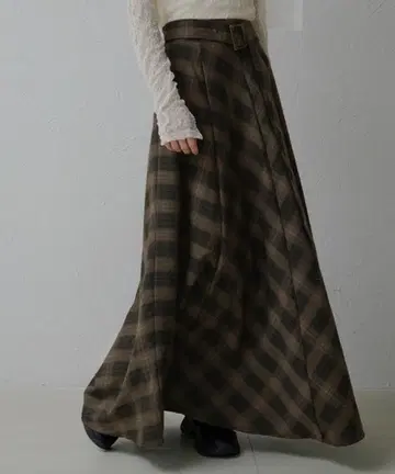 apres jour clair 허리 디자인 플레어 스커트