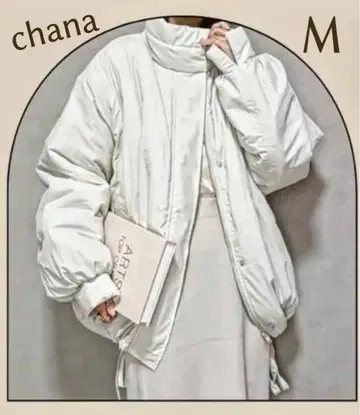 새상품 시마무라 CHANA 챠나 패딩 자켓 블루종 스탠드넥 M