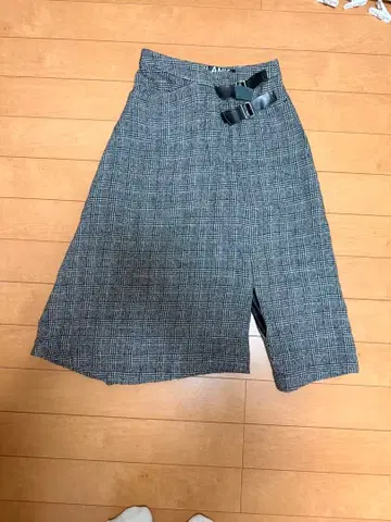 BLANK 체크 무늬 사루엘 팬츠