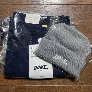 wake sapporo 데님 니트 모자 2개 세트