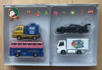 타카라토미 미니카 세트 4대 크리스마스 랩핑 (주주 우대) 토미카
