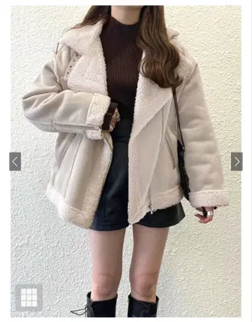 GRL 에코 무스탕 라이더 자켓[k9037x