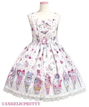 Decoration Ice Cream 오버롤 스커트